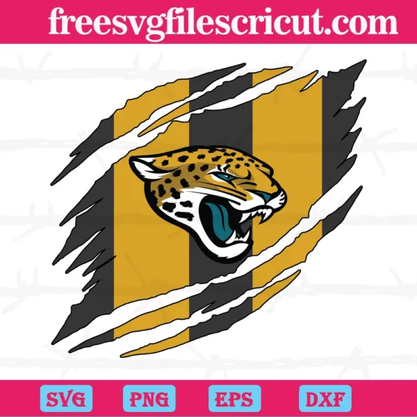 Jacksonville Jaguars Torn Nfl, Svg Png Dxf Eps Designs Download