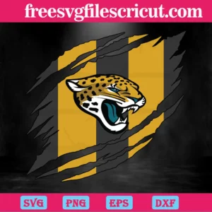 Jacksonville Jaguars Torn Nfl, Svg Png Dxf Eps Designs Download Invert
