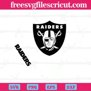 Las Vegas Raiders Heart Stethoscope, Vector Files Invert