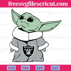 Las Vegas Raiders Nfl Baby Yoda, Premium Svg Files Invert