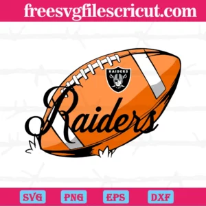 Las Vegas Raiders Nfl Ball, Svg Cut Files