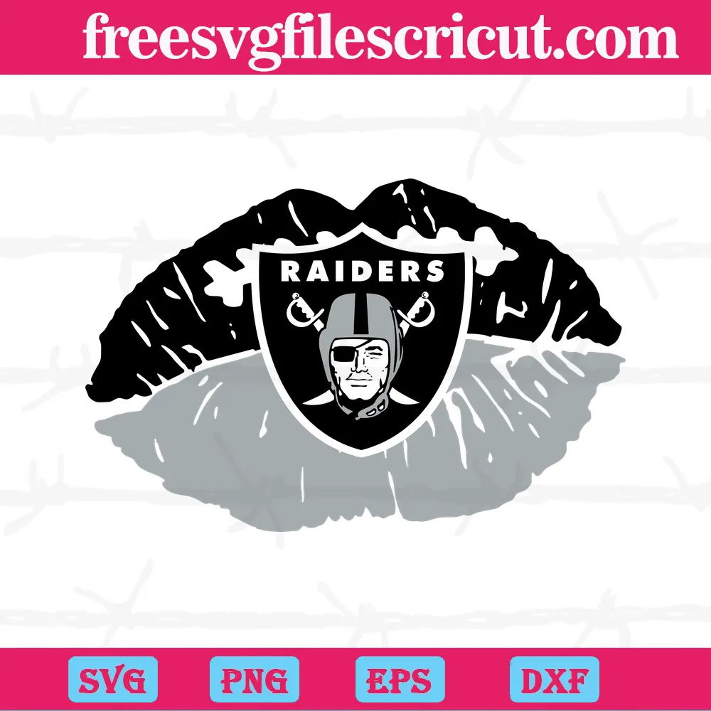 Las Vegas Raiders Nfl Lips, Vector Illustrations - free svg files for ...