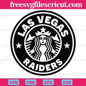 Las Vegas Raiders Starbucks Logo, Svg Files