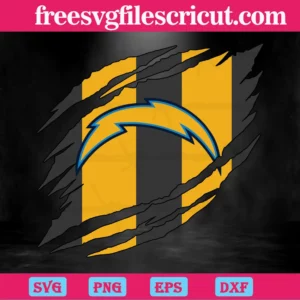 Los Angeles Chargers Torn Nfl, Graphic Design Invert