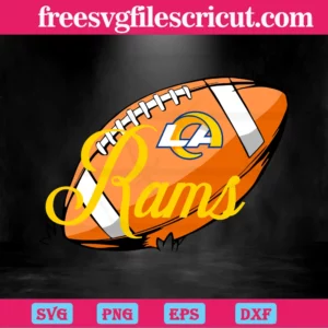 Los Angeles Rams Nfl Ball, Scalable Vector Graphics Invert