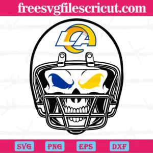Los Angeles Rams Skull Helmet, Digital Files
