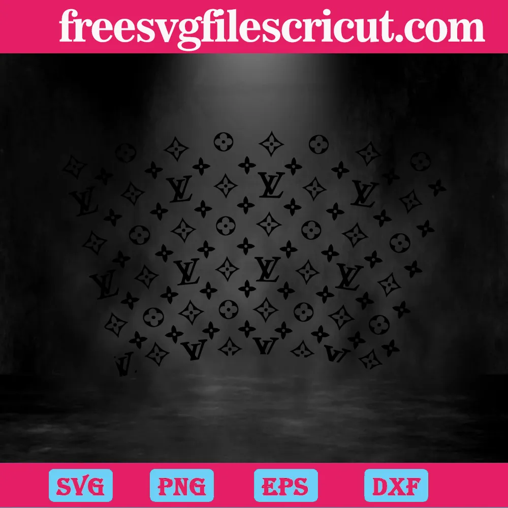 Louis Vuitton Pattern SVG PNG DXF EPS Cut Files For Cricut And Silhouette -  Instant Download