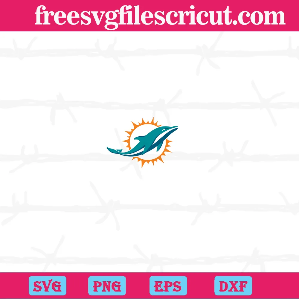 Miami Dolphins Set Design SVG Files, Cricut, Silhouette Studio