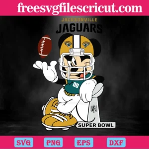 Mickey Mouse Jacksonville Jaguars, Laser Cut Svg Files Invert