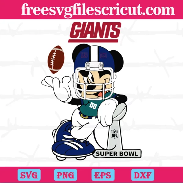 Mickey Mouse New York Giants, Vector Files