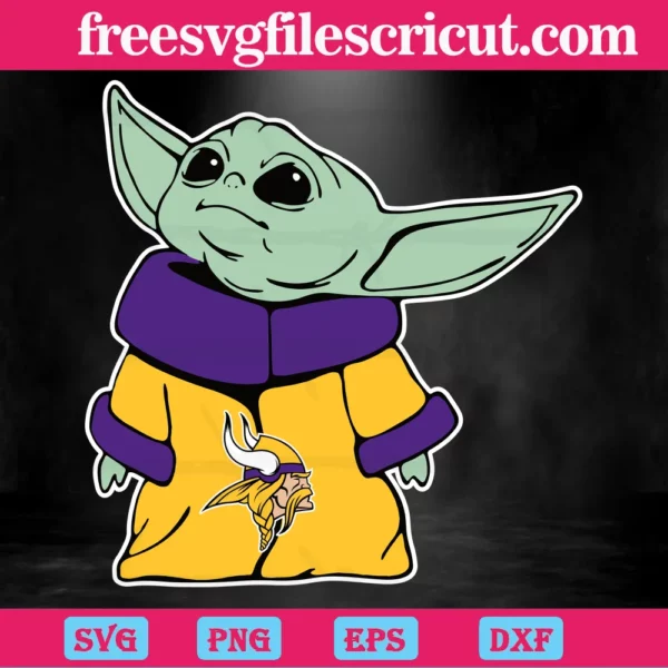Minnesota Vikings Nfl Baby Yoda, Svg Designs Invert