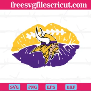 Minnesota Vikings Nfl Lips, Svg File Formats