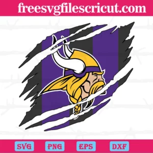 Minnesota Vikings Torn Nfl, Premium Svg Files