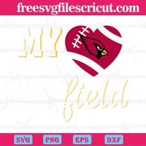 My Heart Is On That Field Arizona Cardinals, Svg Files Invert