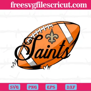 New Orleans Saints Nfl Ball, Svg Png Dxf Eps Cricut