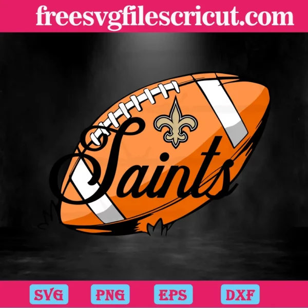 New Orleans Saints Nfl Ball, Svg Png Dxf Eps Cricut Invert