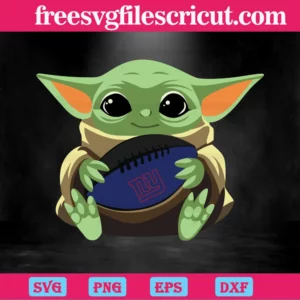 New York Giants Baby Yoda, Digital Files Invert