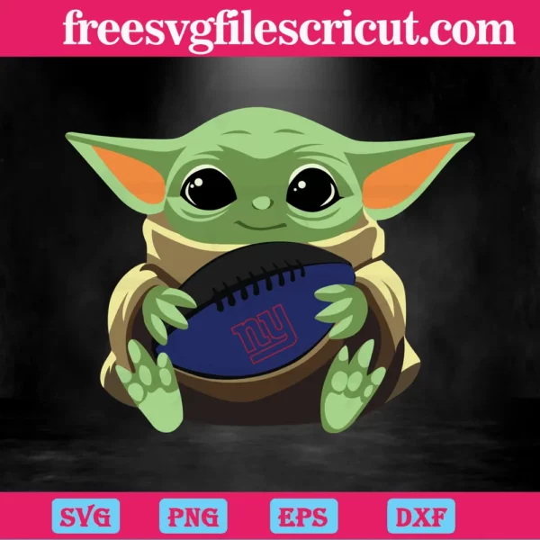 New York Giants Baby Yoda, Digital Files Invert