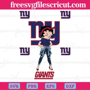 New York Giants Betty Boop, Svg File Formats