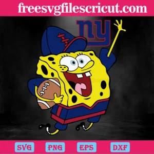 New York Giants Football Spongebob, Scalable Vector Graphics Invert