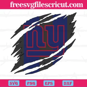 New York Giants Torn Nfl, Layered Svg Files