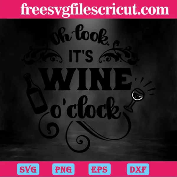 It's Wine O'Clock Wood Sign - Country Marketplace