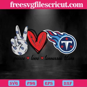 Peace Love Tennessee Titans, Svg File Formats Invert