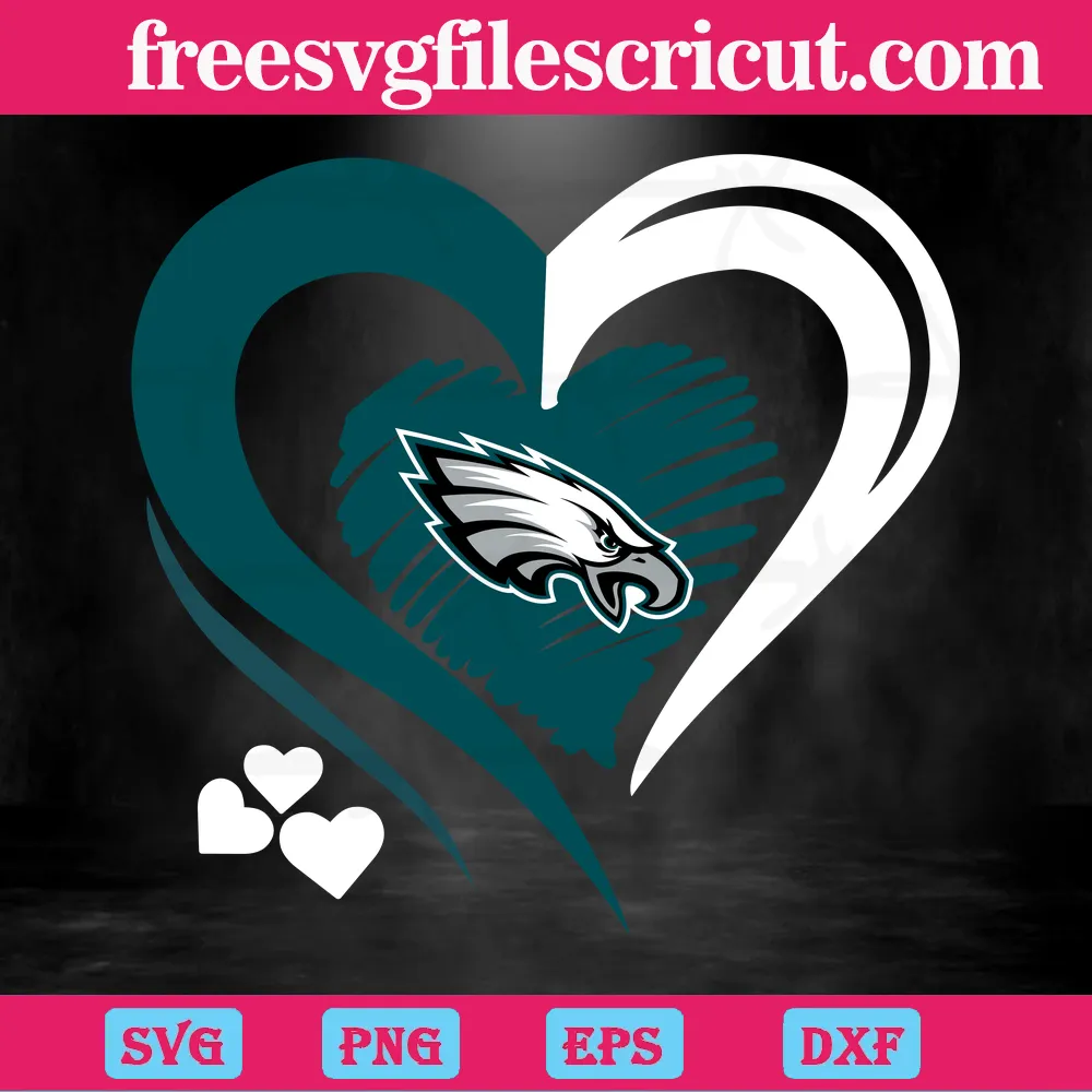 Philadelphia Eagles Heart Logo, Scalable Vector Graphics - free
