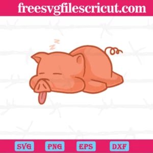 Pig My First Fathers Day, Layered Svg Files Invert