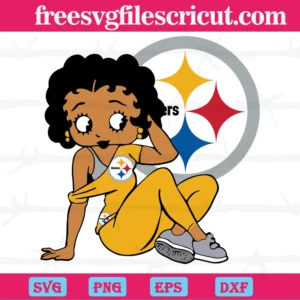 Pittsburgh Steelers Betty Boop, Svg Png Dxf Eps Designs Download
