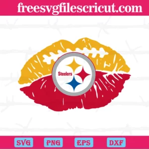 Pittsburgh Steelers Nfl Lips, Svg Designs