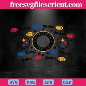 Pittsburgh Steelers Starbucks Wrap, Graphic Design Invert