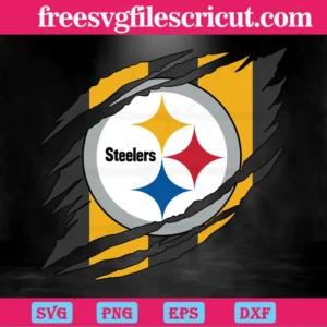 Pittsburgh Steelers Torn Nfl, Svg Cut Files Invert