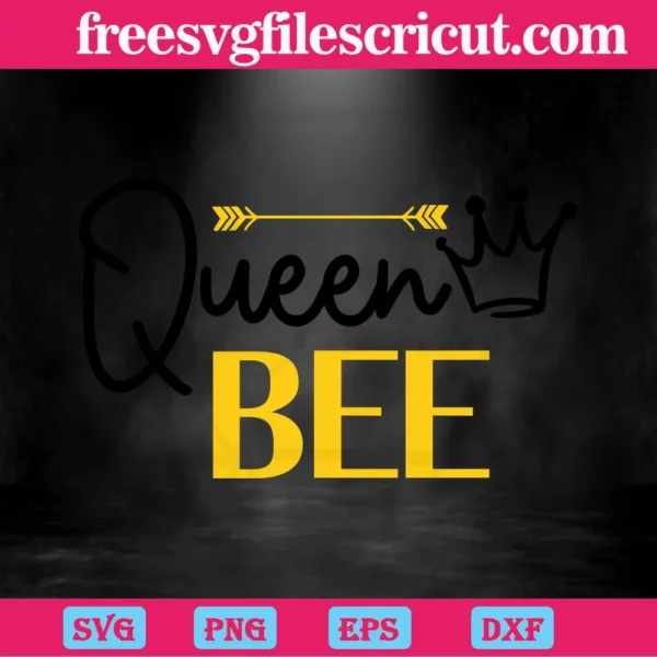 Queen Bee Svg Designs Invert