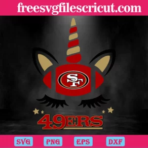 San Francisco 49Ers Unicorn, Svg File Formats Invert