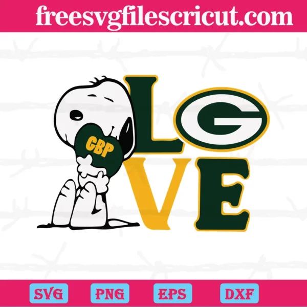 Snoopy Love Green Bay Packers, Downloadable Files