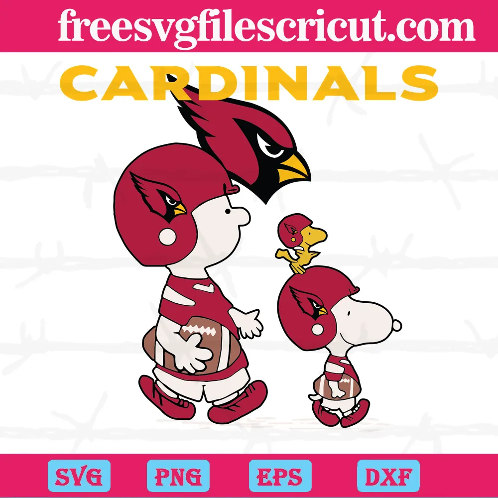 Arizona Cardinals Svg, Snoopy And Woodstock Svg, Sport Svg