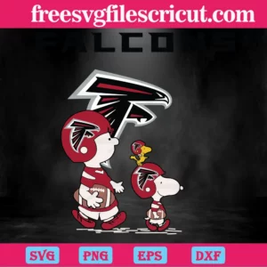 Snoopy The Peanuts Atlanta Falcons, Digital Files Invert