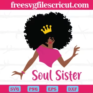 Soul Sister Black Queen, Premium Svg Files