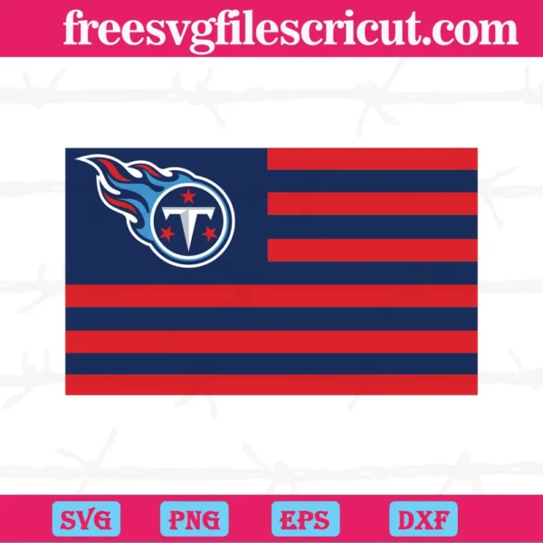 Tennessee Titans Flag, Cutting File Svg