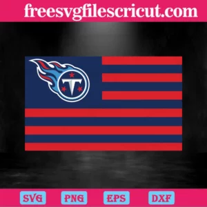 Tennessee Titans Flag, Cutting File Svg Invert