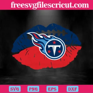 Tennessee Titans Nfl Lips, High-Quality Svg Files Invert