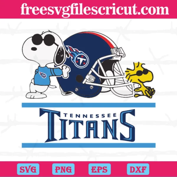 Tennessee Titans Snoopy Woodstock, Svg Png Dxf Eps Cricut Files