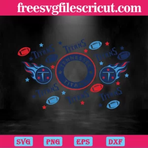 Tennessee Titans Starbucks Wrap, Graphic Design Invert