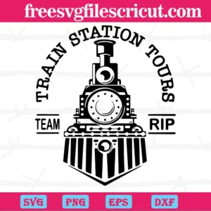 Train Station Tours Team Rip Yellowstone, Layered Svg Files