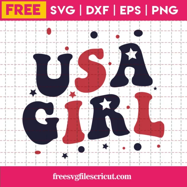 Usa Girl 4Th Of July, Free Svg Images For Cricut