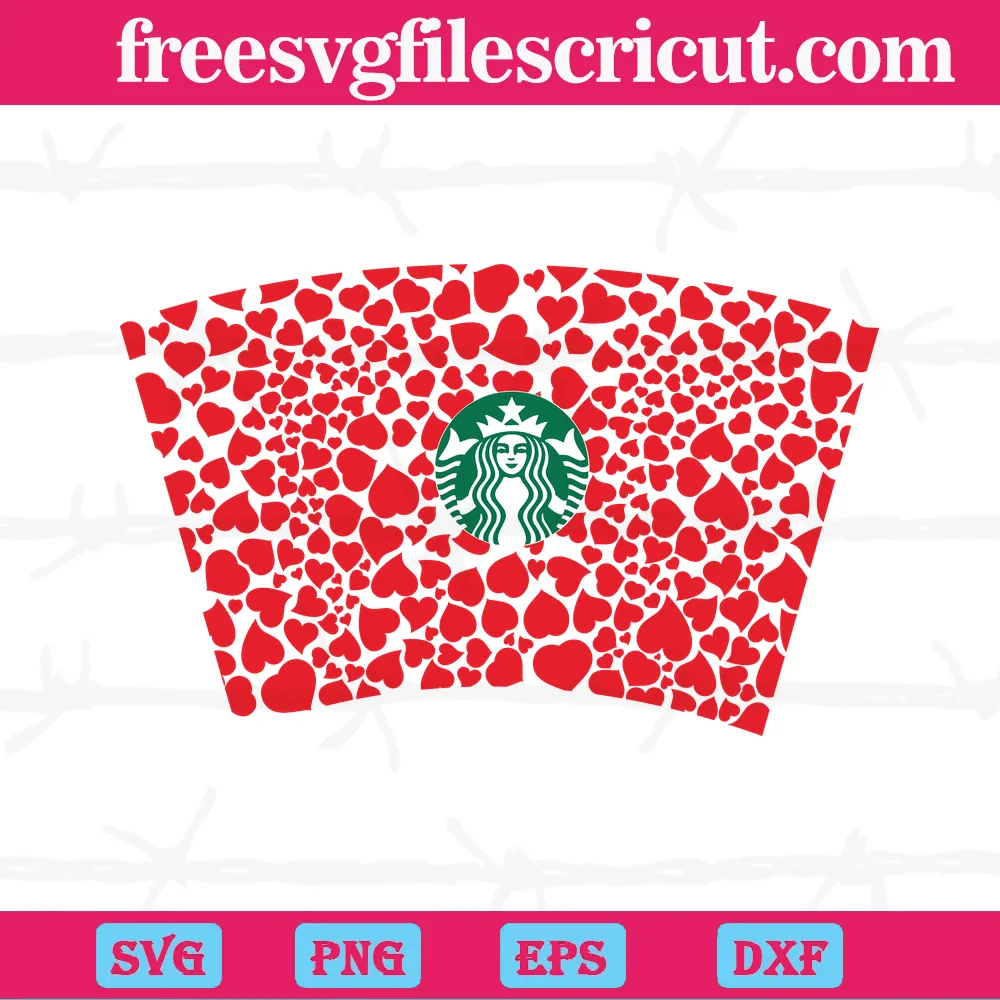LV Starbucks Wrap SVG & PNG Cut Files - Free SVG Download