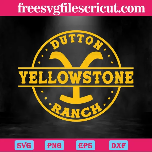 Yellowston Logo, Svg Png Dxf Eps