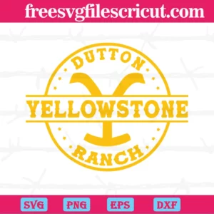 Yellowston Logo, Svg Png Dxf Eps Invert