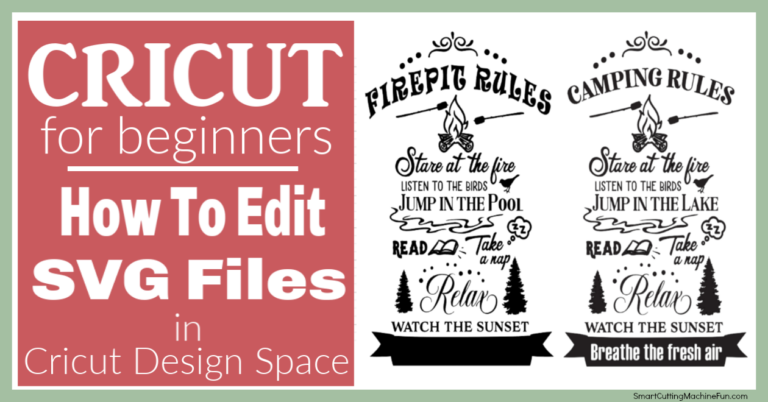 How to edit an SVG file in Cricut Design Space - free svg files for cricut